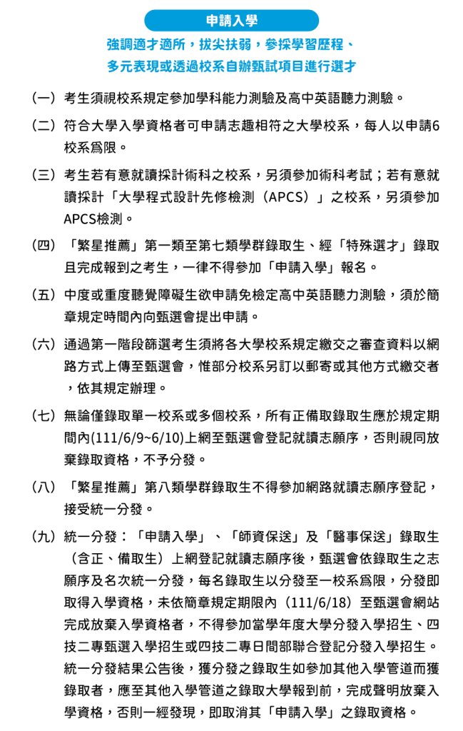 高三升學 申請入學說明介紹圖